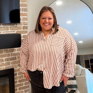 Striped Button Down Shirt